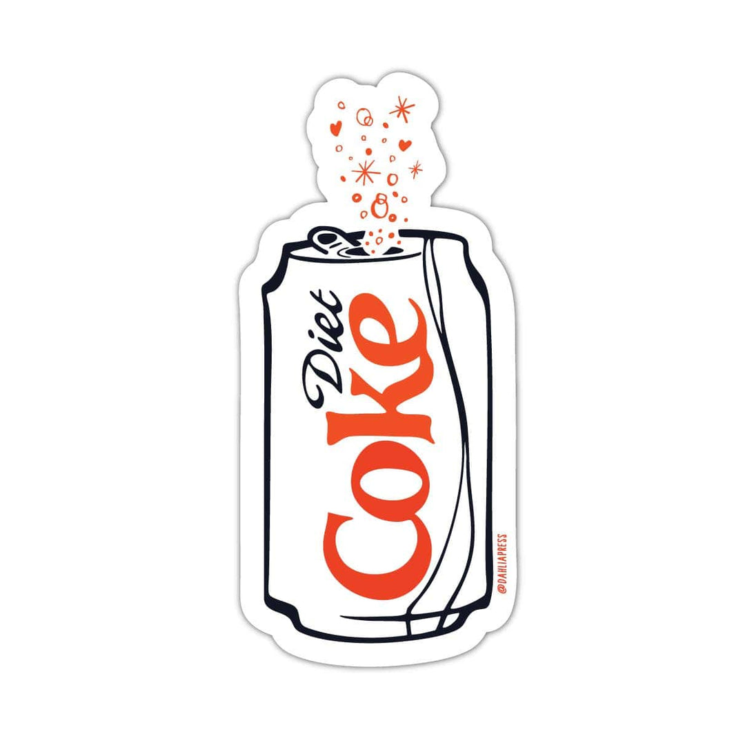 Dahlia Press Cards Diet Coke - Vinyl Die Cut Sticker