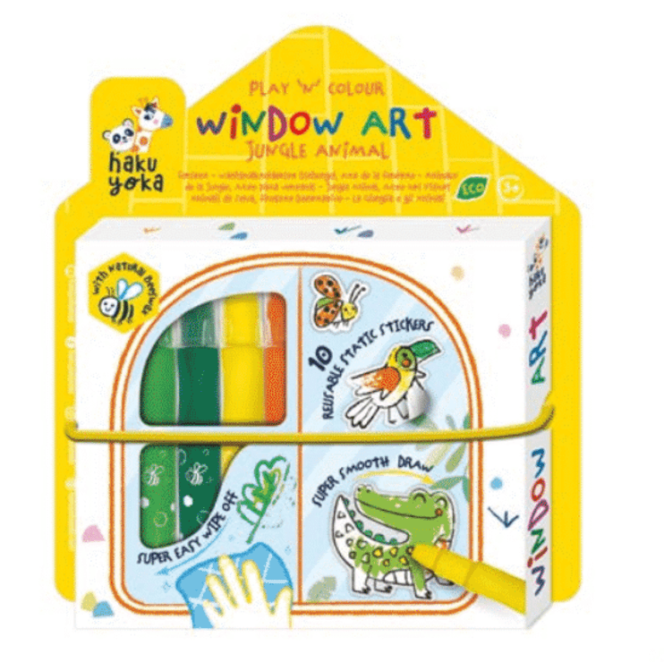 DAM Activity Kit Window Art Jungle Animal | Haku Yoka