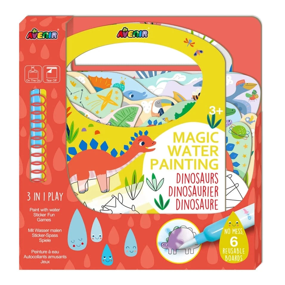 DAM Kid's Books Magic Water Painting Book - Dinosaurs | Avenir