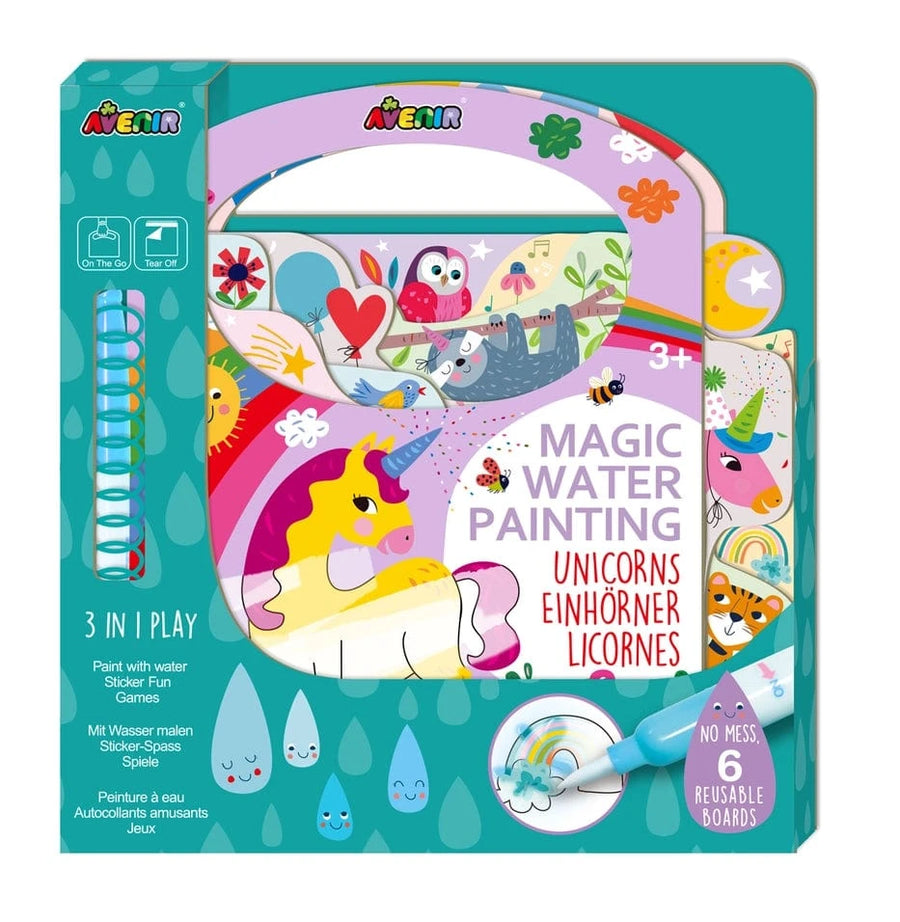 DAM Kid's Books Magic Water Painting Book - Unicorns | Avenir