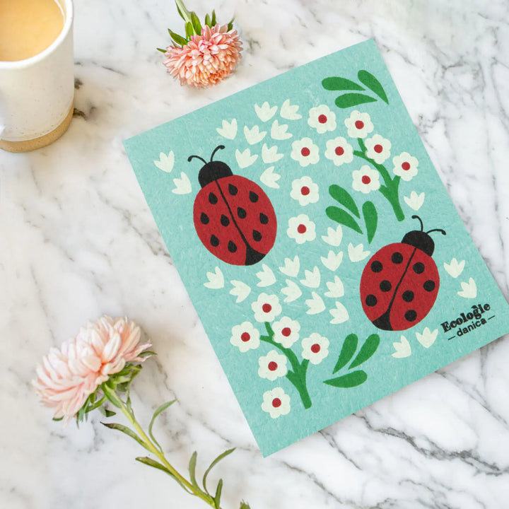 Danica Home Ladybugs Swedish Dishcloth