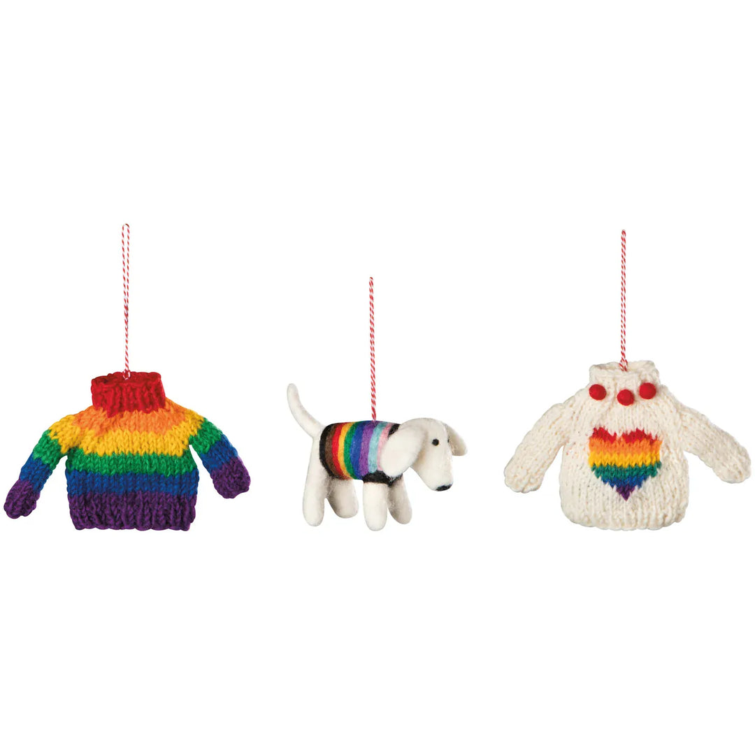 Danica Home Love is Love Felt Christmas Tree Ornaments
