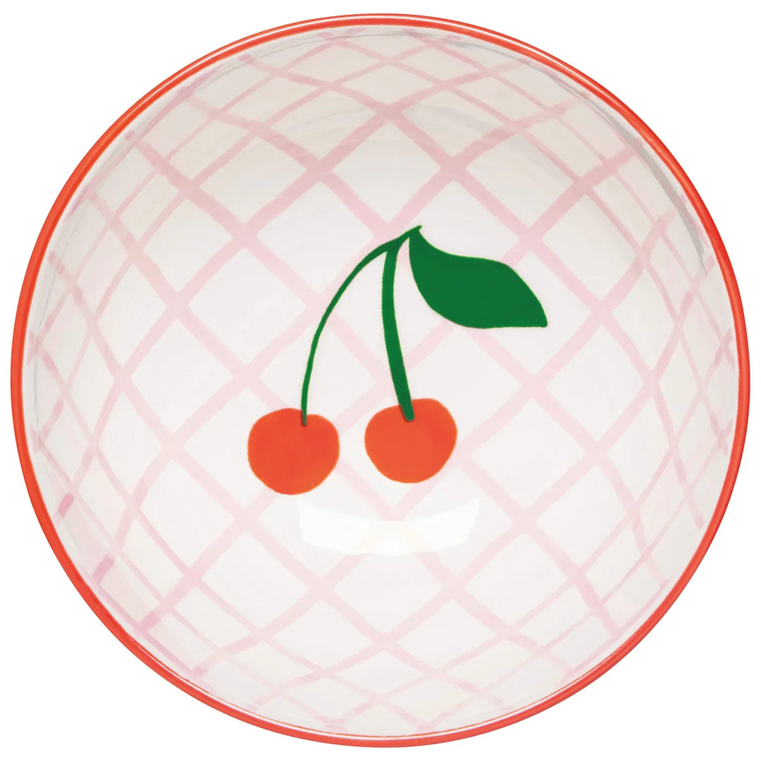 Danica Home Pink Lines Very Cherry Bowls