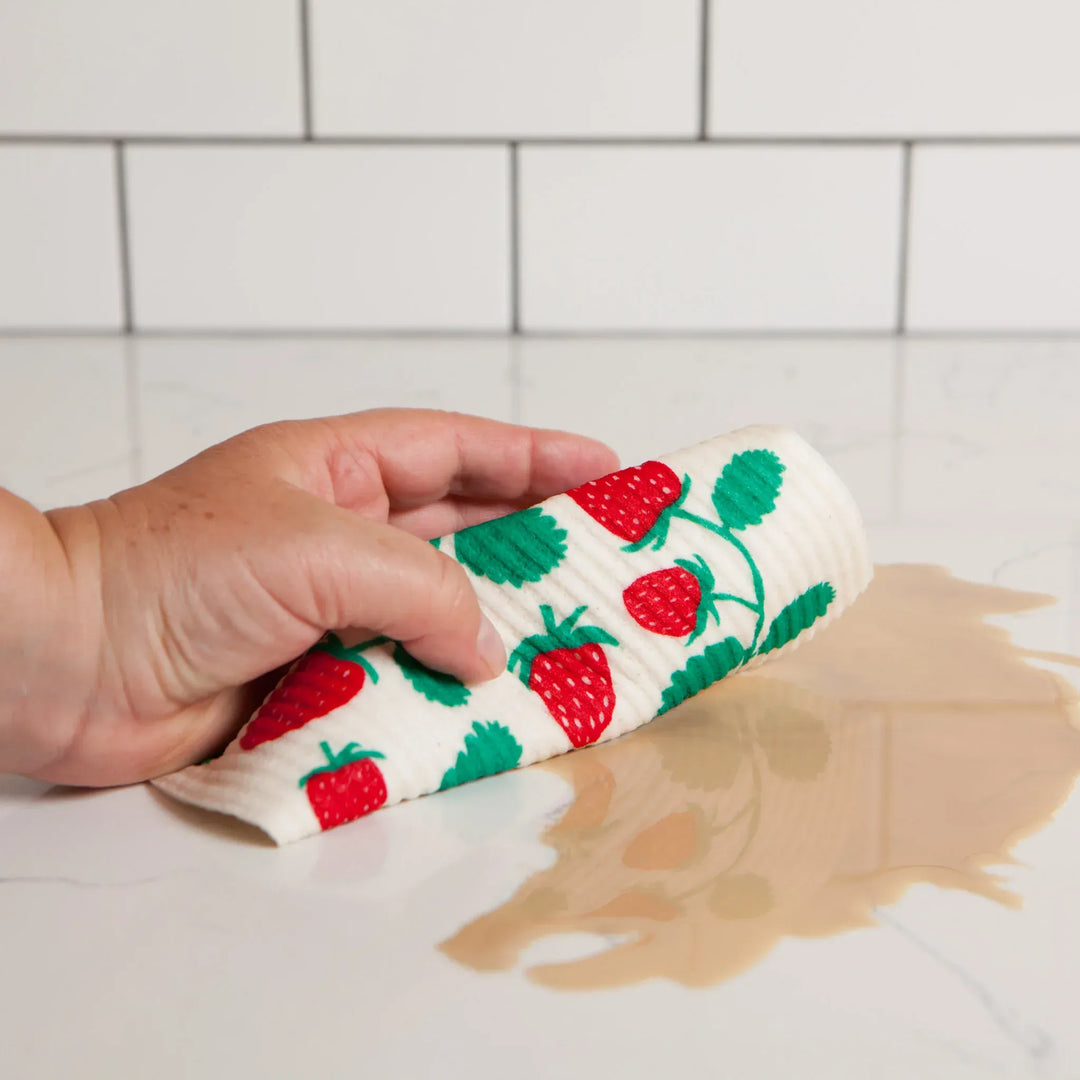Danica Home Strawberries Swedish Dishcloth