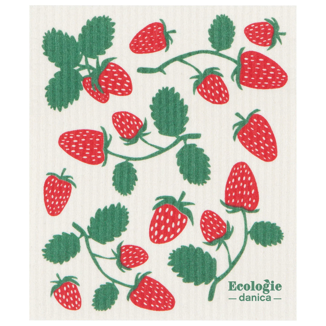 Danica Home Strawberries Swedish Dishcloth