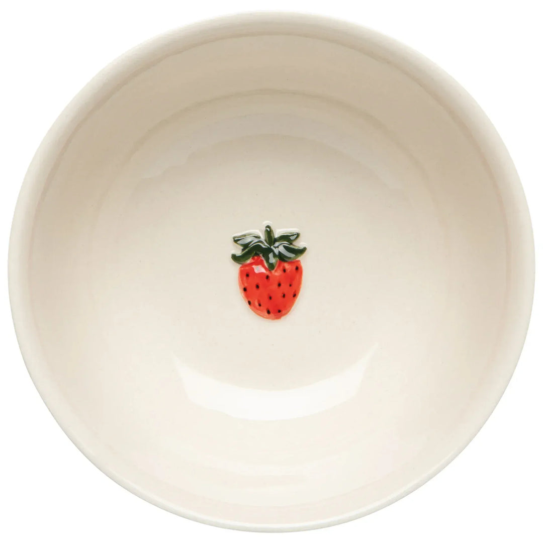 Danica Home Strawberry Embossed Bowl, 4.75"