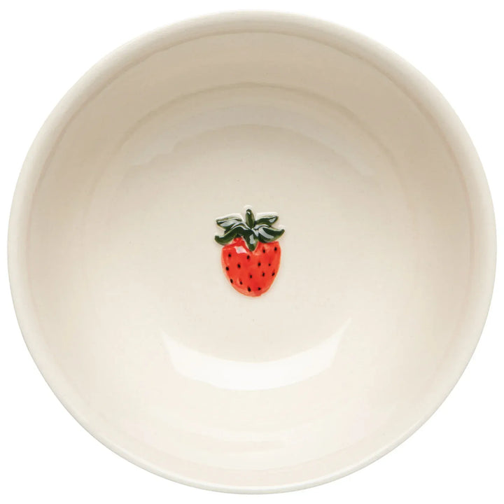 Danica Home Strawberry Embossed Bowl, 4.75"