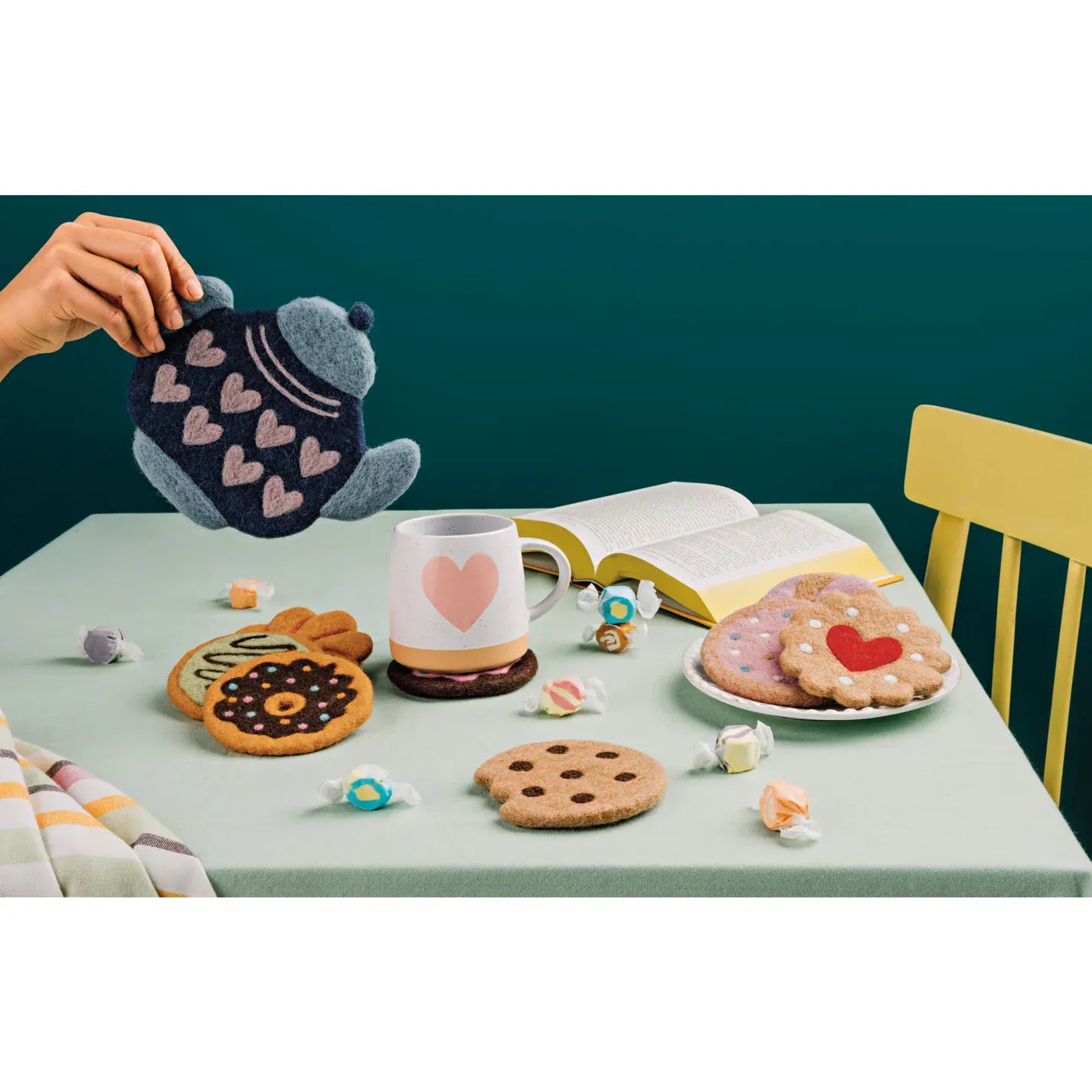 Danica Home Teapot Felted Wool Trivet