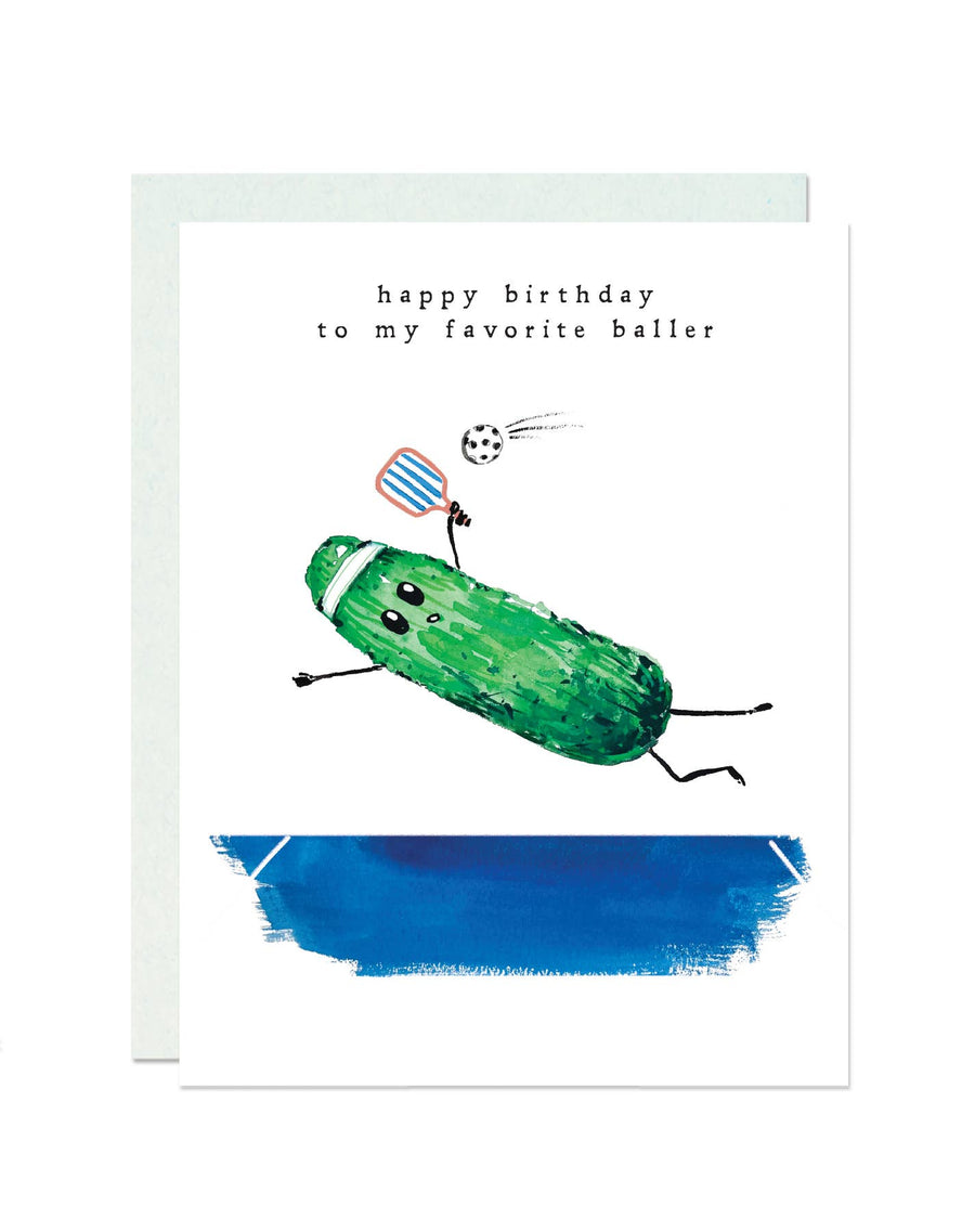 Darling Lemon Cards Happy B-day To My Favorite Baller Greeting Card