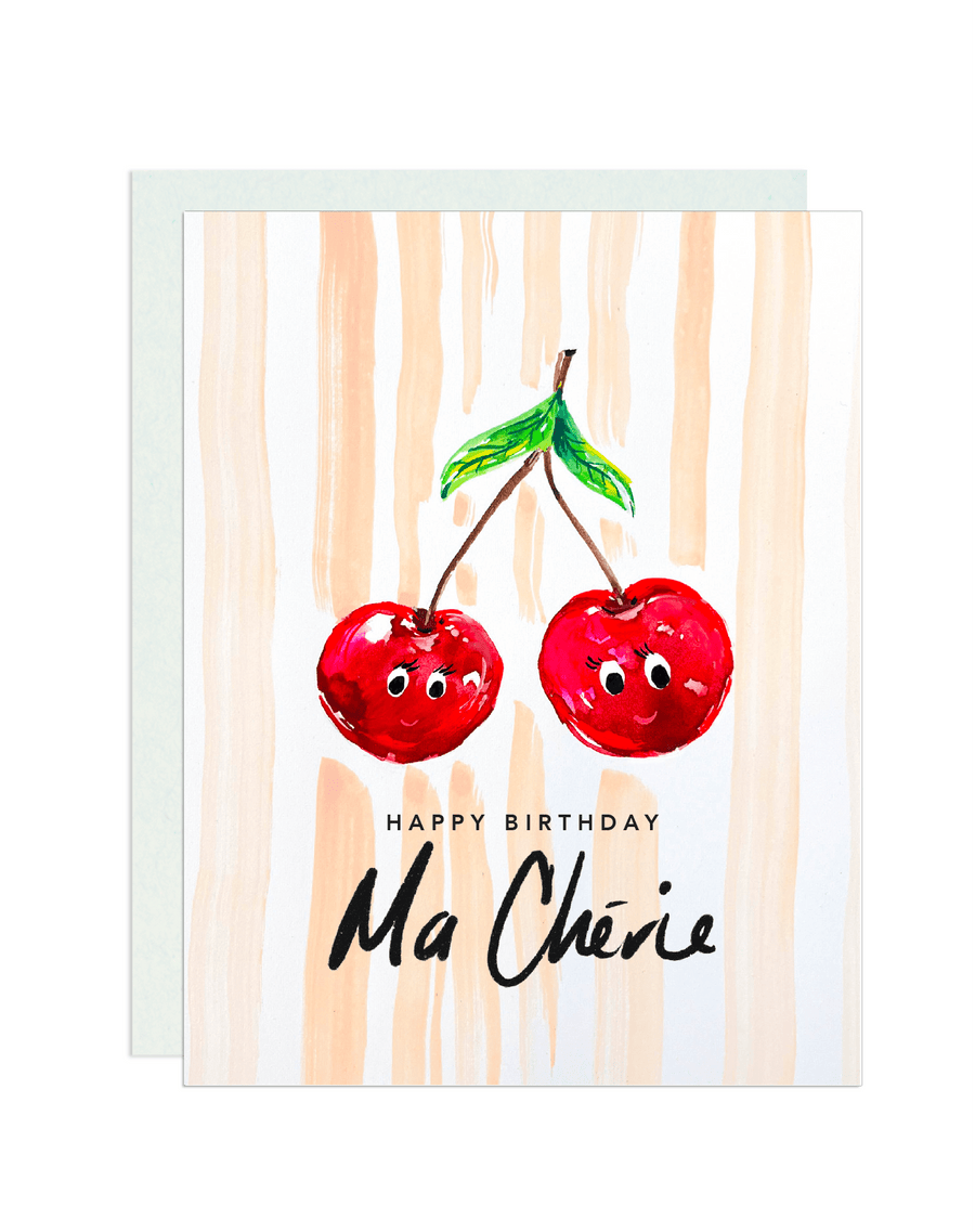 Darling Lemon Cards Ma Chérie Birthday Greeting Card