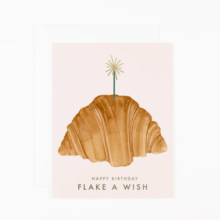 Dear Hancock Card Flake a Wish *gold foil