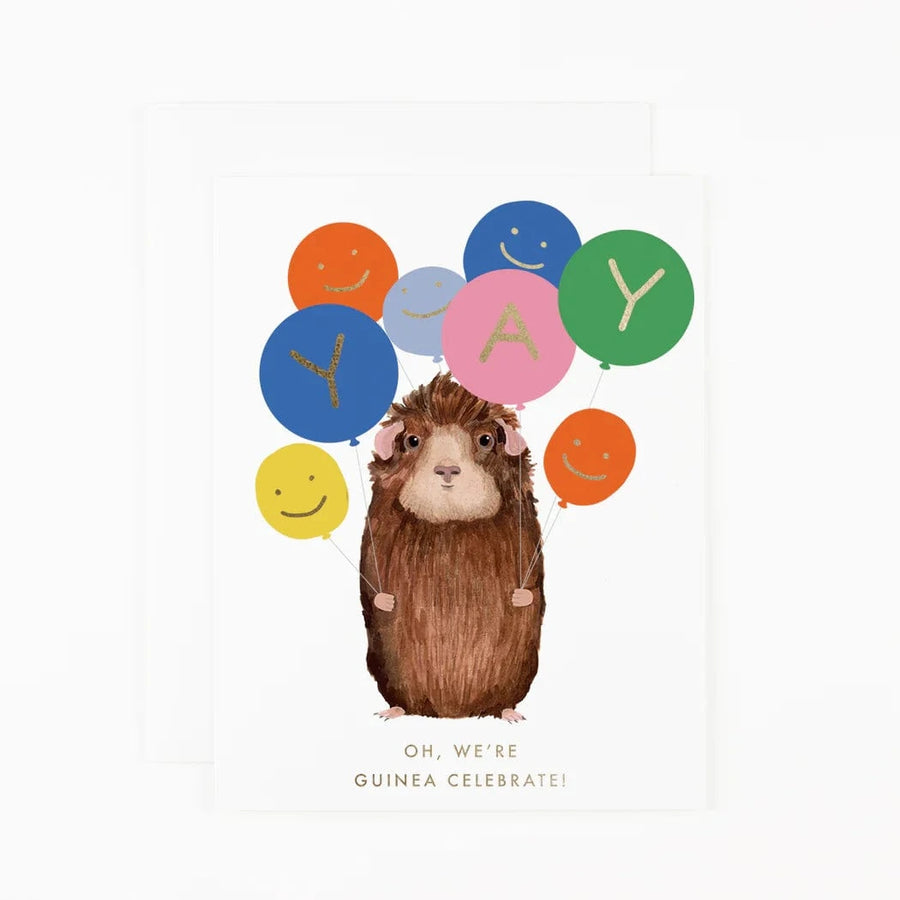 Dear Hancock Cards We're Guinea Celebrate *gold foil