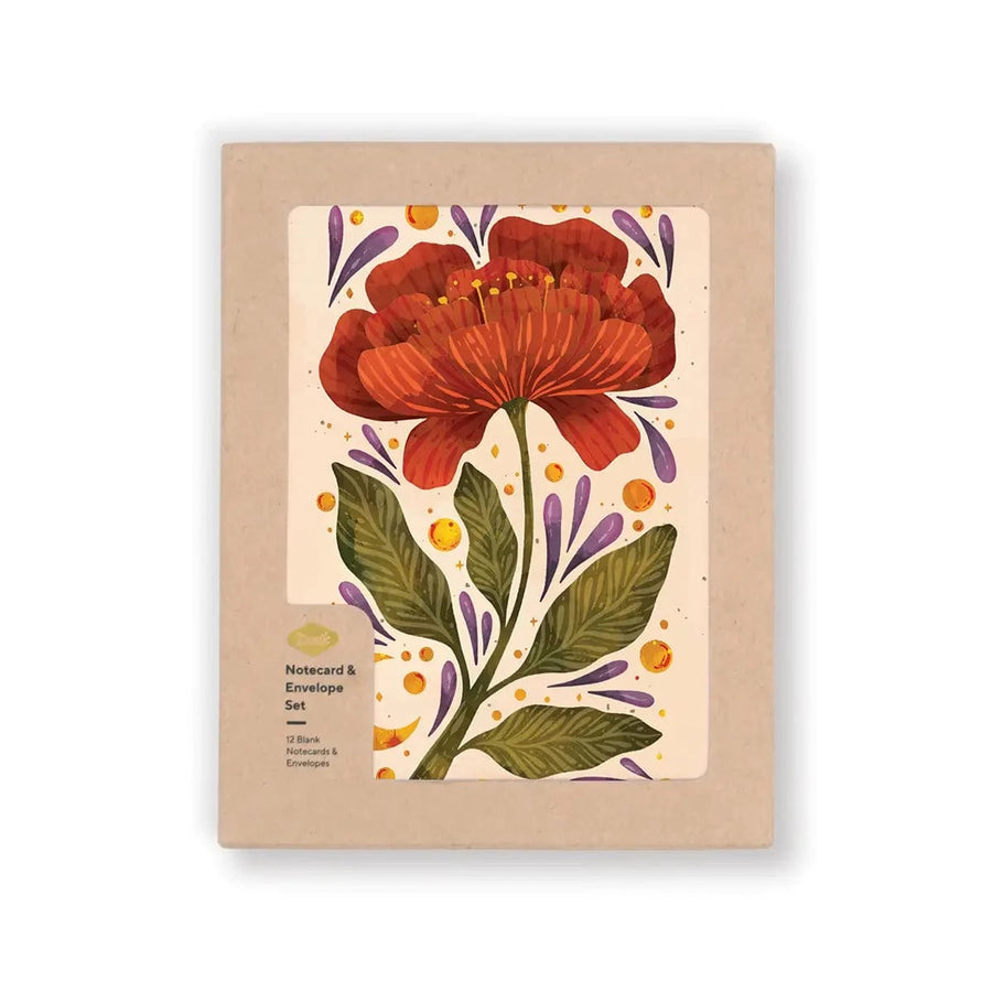 Denik Cards Burgundy Bloom Notecards