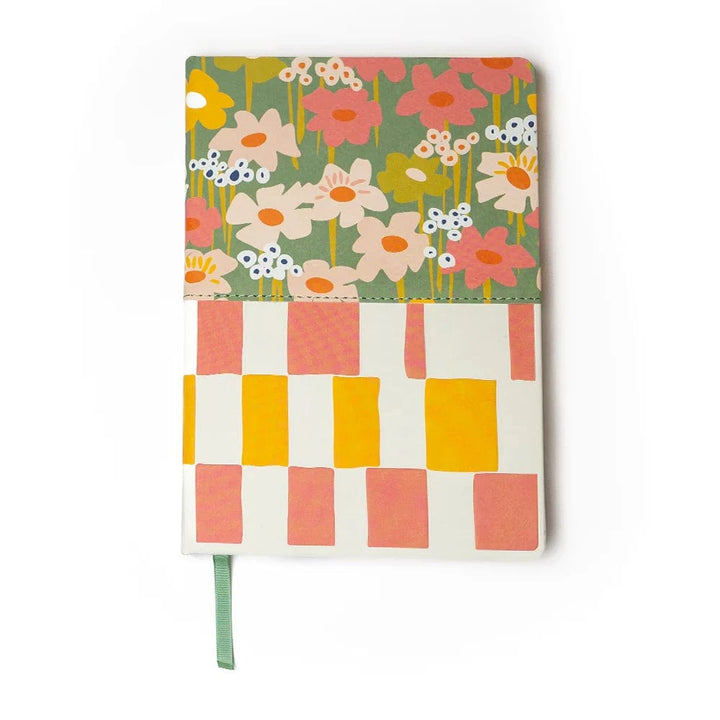 Denik Journal Blooms & Geos Embroidered Journal