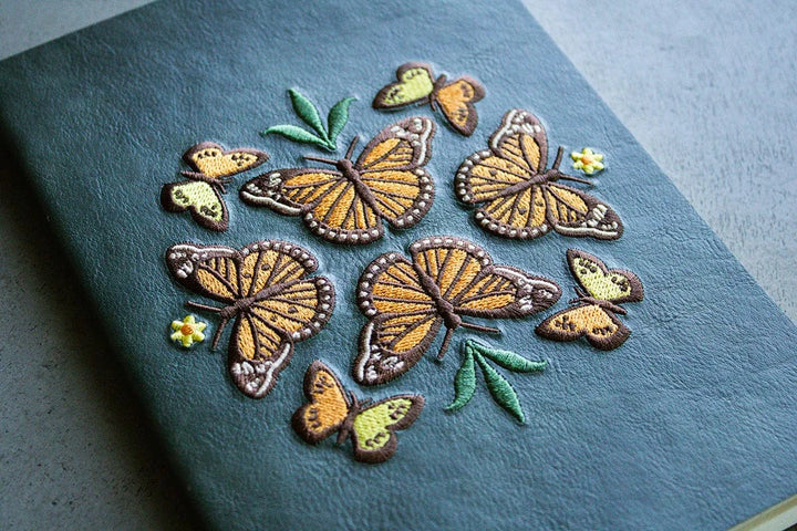 Denik Journal Butterfly Dance Embroidered Journal