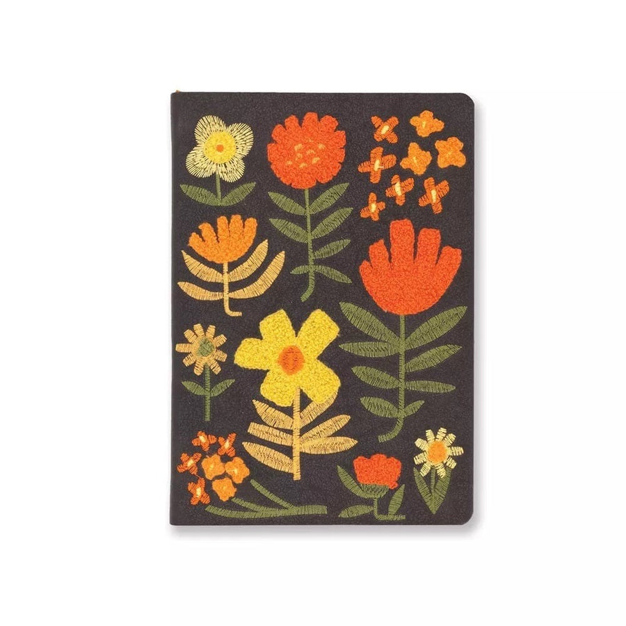Denik Notebook Chunky Flowers Embroidered Notebook