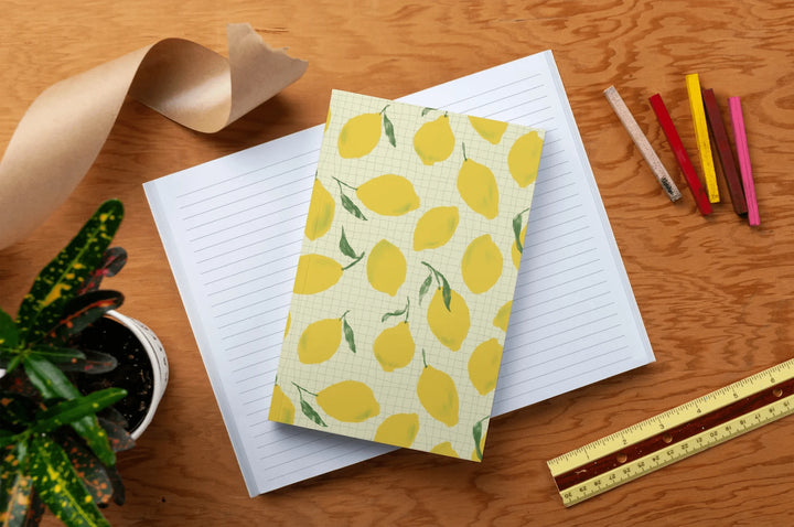 Denik Notebook Lemon Grid Classic Layflat Notebook