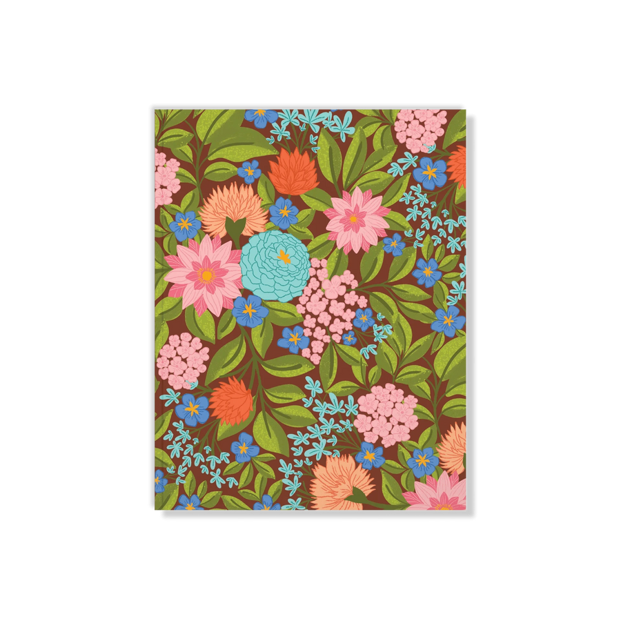 Denik Notebook Lush Blooms Medium Layflat Notebook