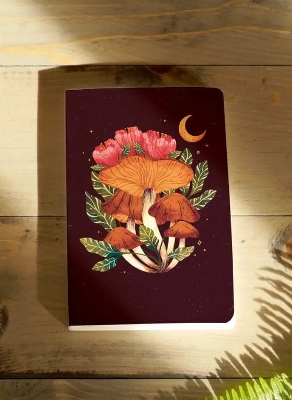 Denik Notebook Midnight Mushroom Classic Layflat Lined Notebook