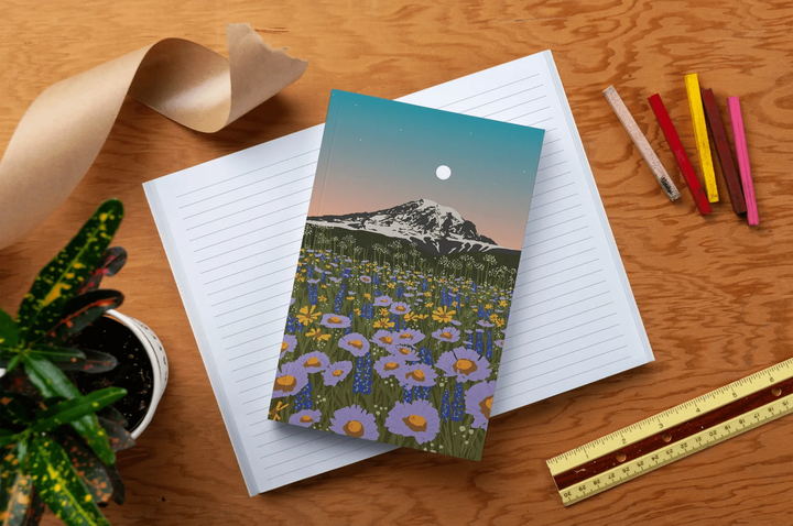 Denik Notebook Mountain Flowers Classic Layflat Notebook