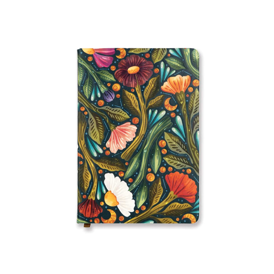 Denik Notebook Nightsky Floral Embossed Journal Notebook