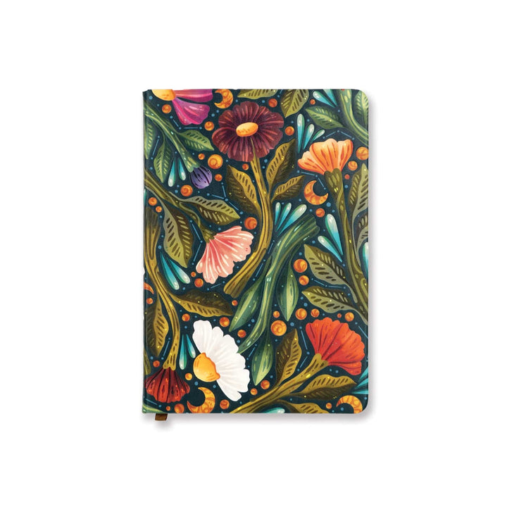 Denik Notebook Nightsky Floral Embossed Journal Notebook