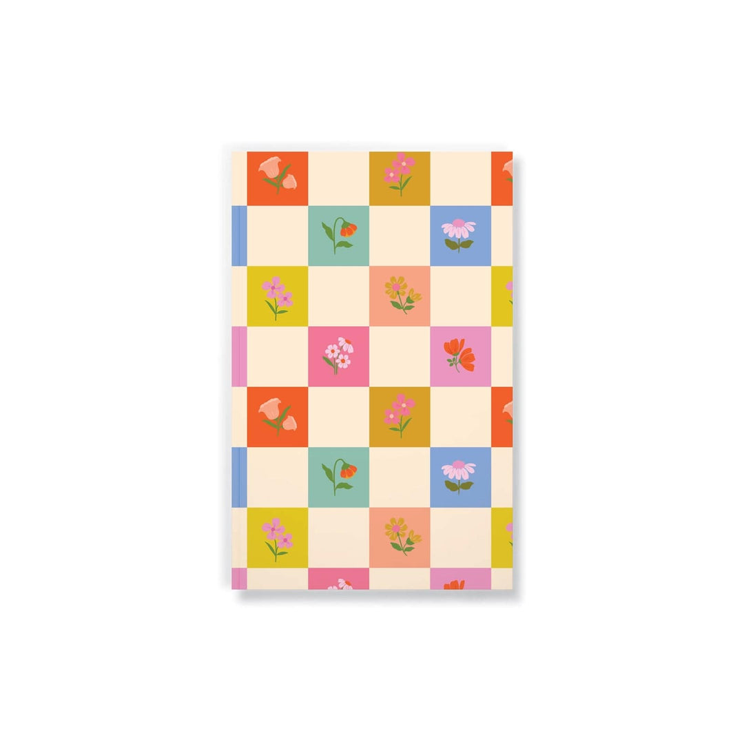 Denik Notebook Petals and Checkers Classic Layflat Notebook