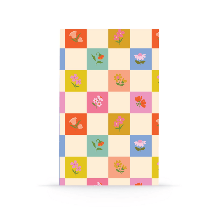 Denik Notebook Petals and Checkers Classic Layflat Notebook