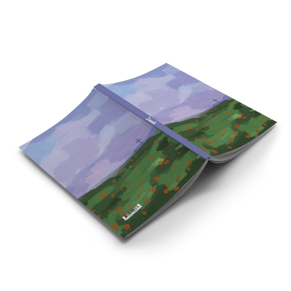 Denik Notebook Poppy Field Layflat Journal Notebook