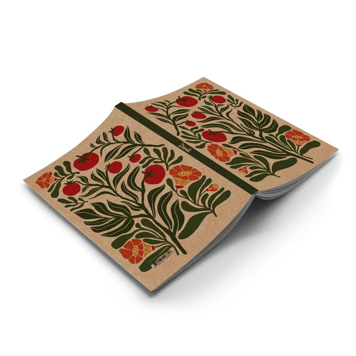 Denik Notebook Tomatoes Kraft Classic Layflat Notebook