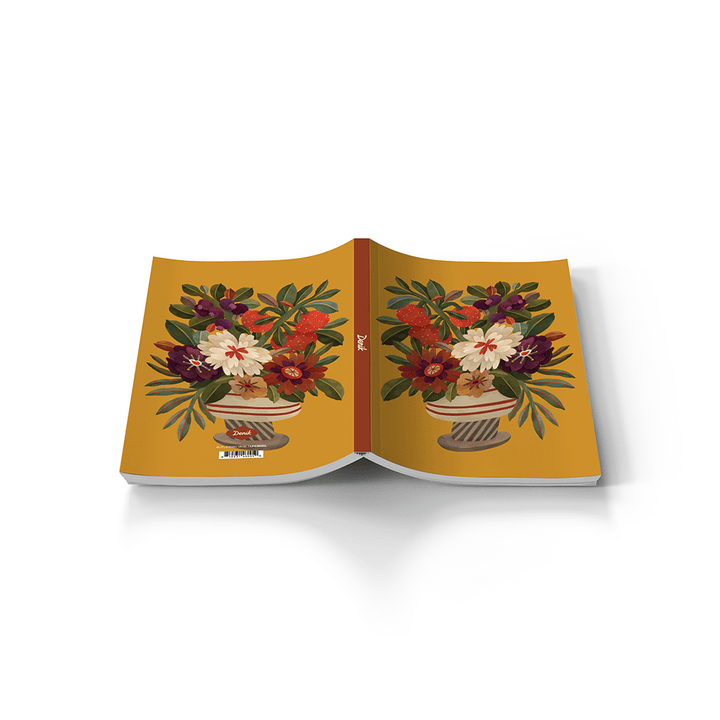 Denik paper Autumnal Vase Soft Touch Layflat Notebook