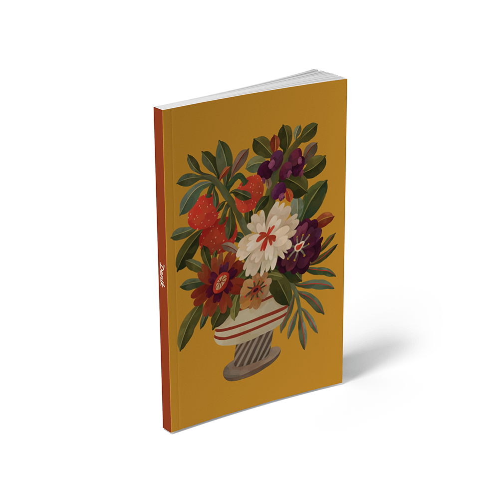 Denik paper Autumnal Vase Soft Touch Layflat Notebook