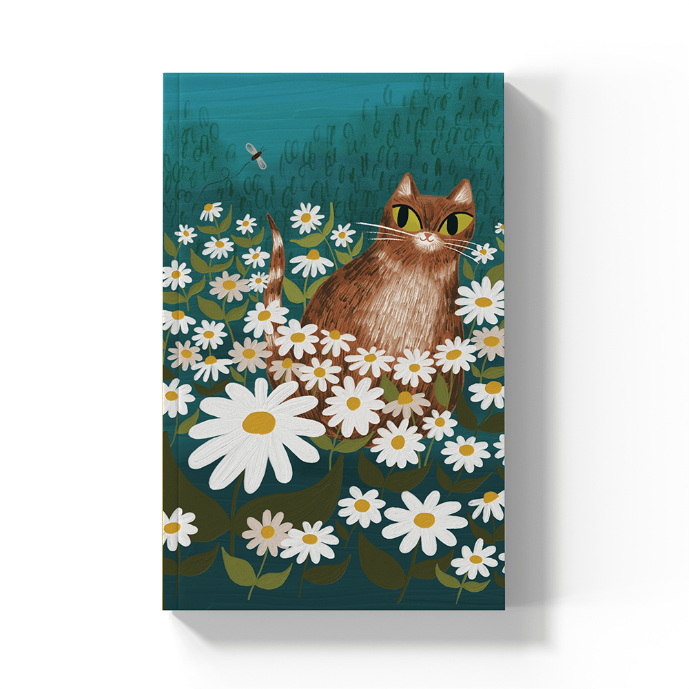 Denik paper Daisy Cat Classic Layflat Notebook Journal