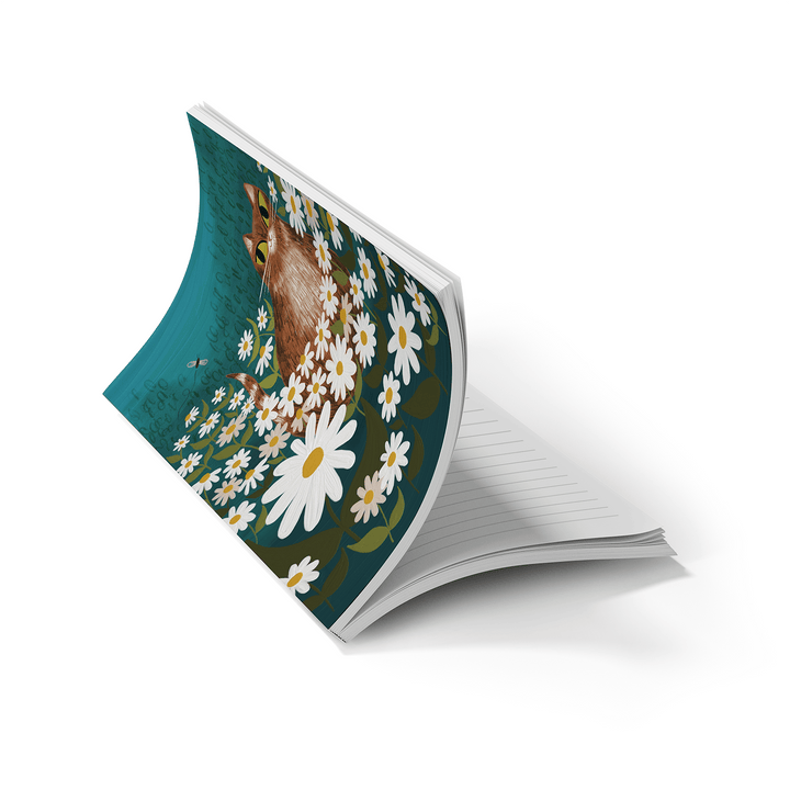 Denik paper Daisy Cat Classic Layflat Notebook Journal