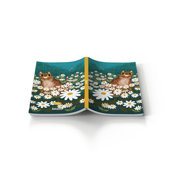 Denik paper Daisy Cat Classic Layflat Notebook Journal