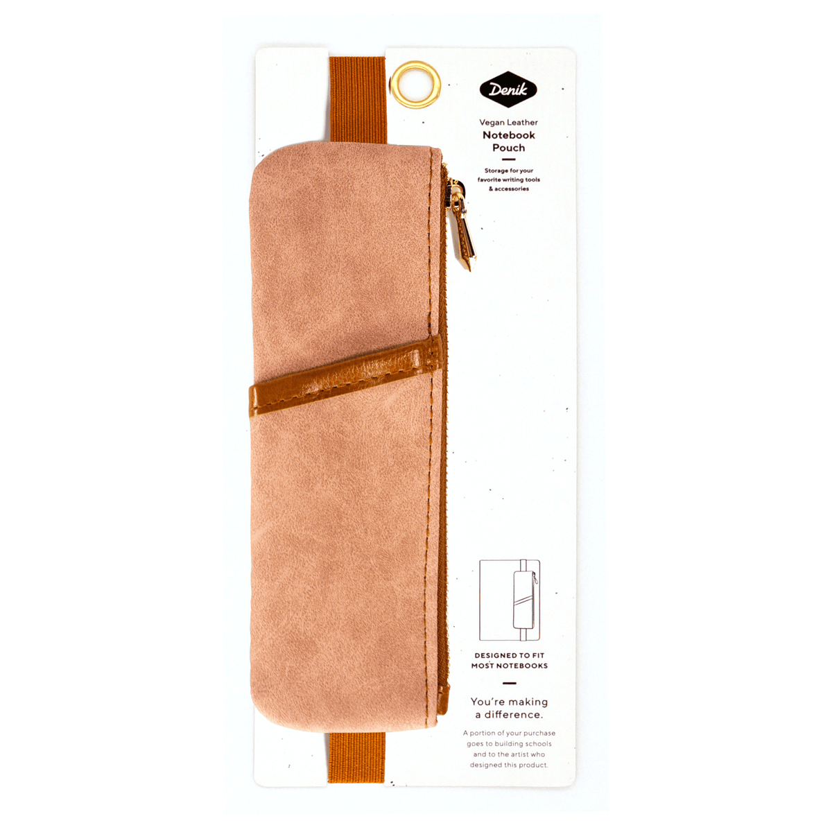 Denik paper Dusty Pink Notebook Pouch
