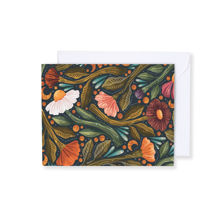 Denik paper Nightsky Floral Notecards