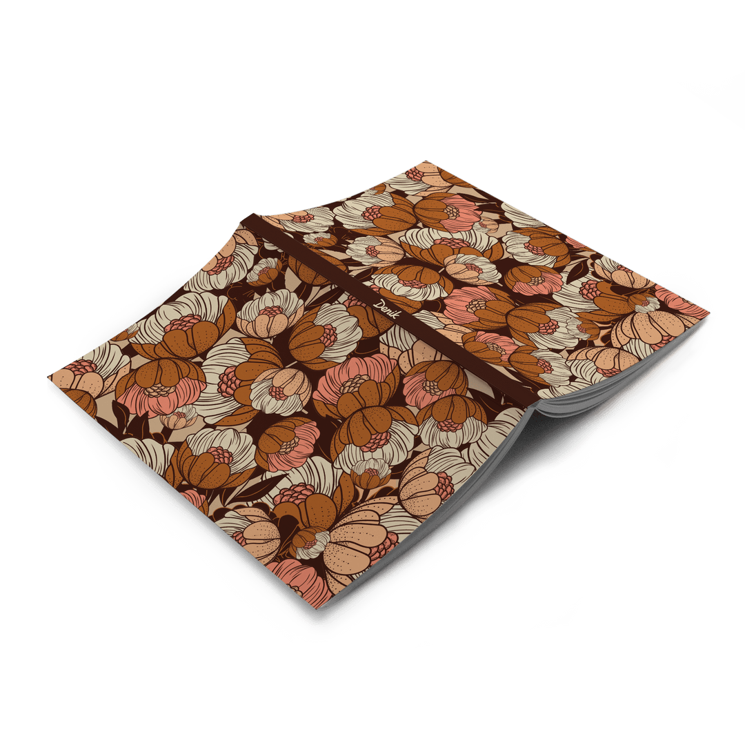 Denik paper Rustic Blossoms Soft Touch Classic Layflat Notebook