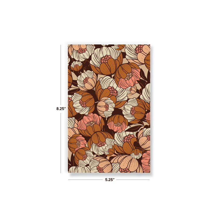 Denik paper Rustic Blossoms Soft Touch Classic Layflat Notebook