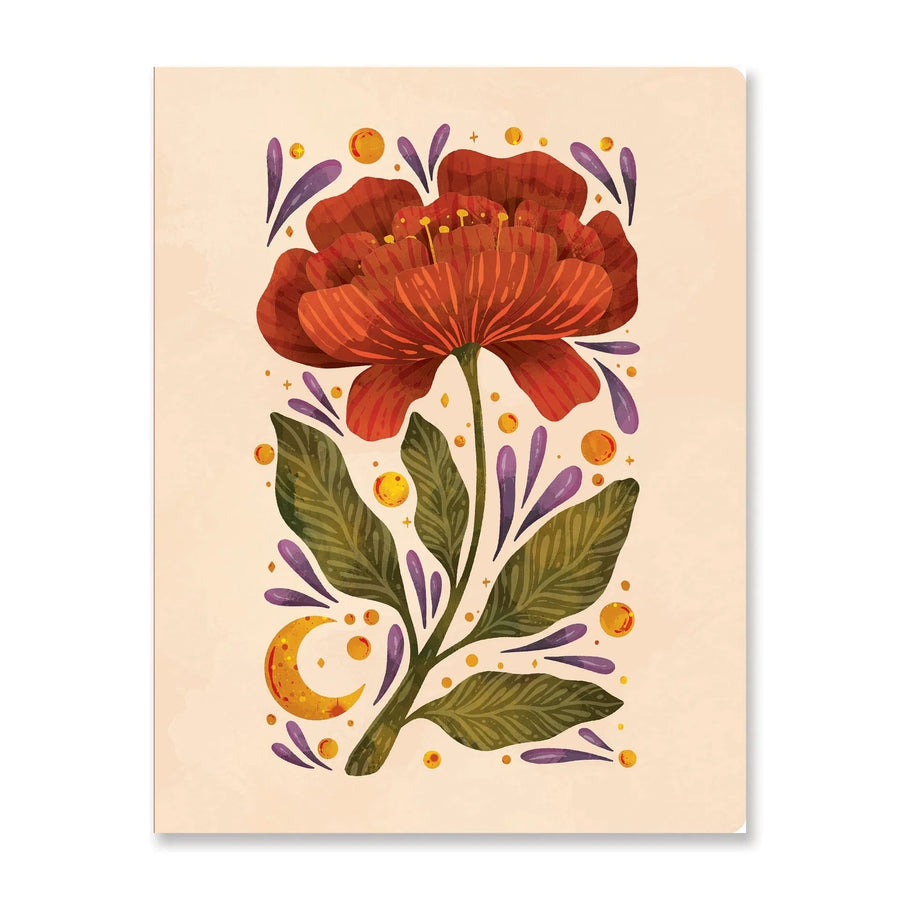 Denik Sketchbook Burgundy Bloom Hardcover Sketchbook