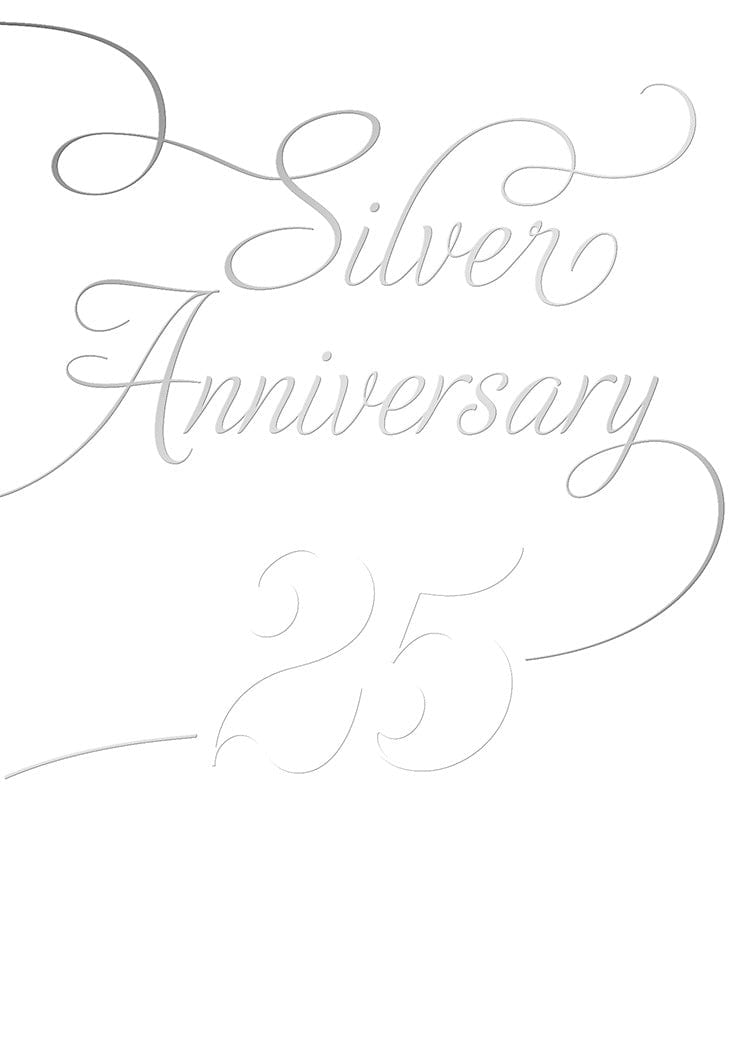 Design Design anniversary card Silver Anniversary