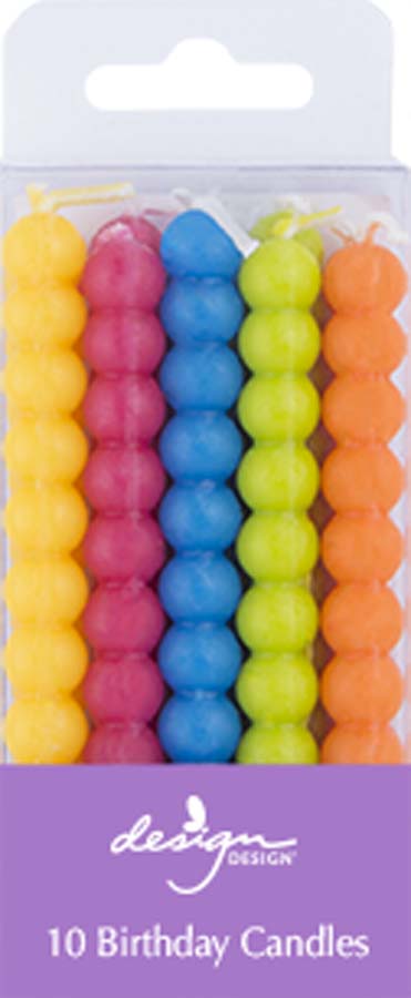 Design Design Birthday Candles Bubbles-Brights Candles