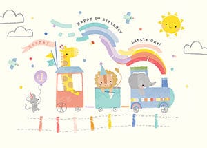 Design Design birthday card Baby Train Bday