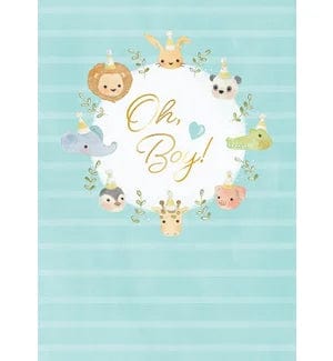 Design Design Card Baby Critter Wreath