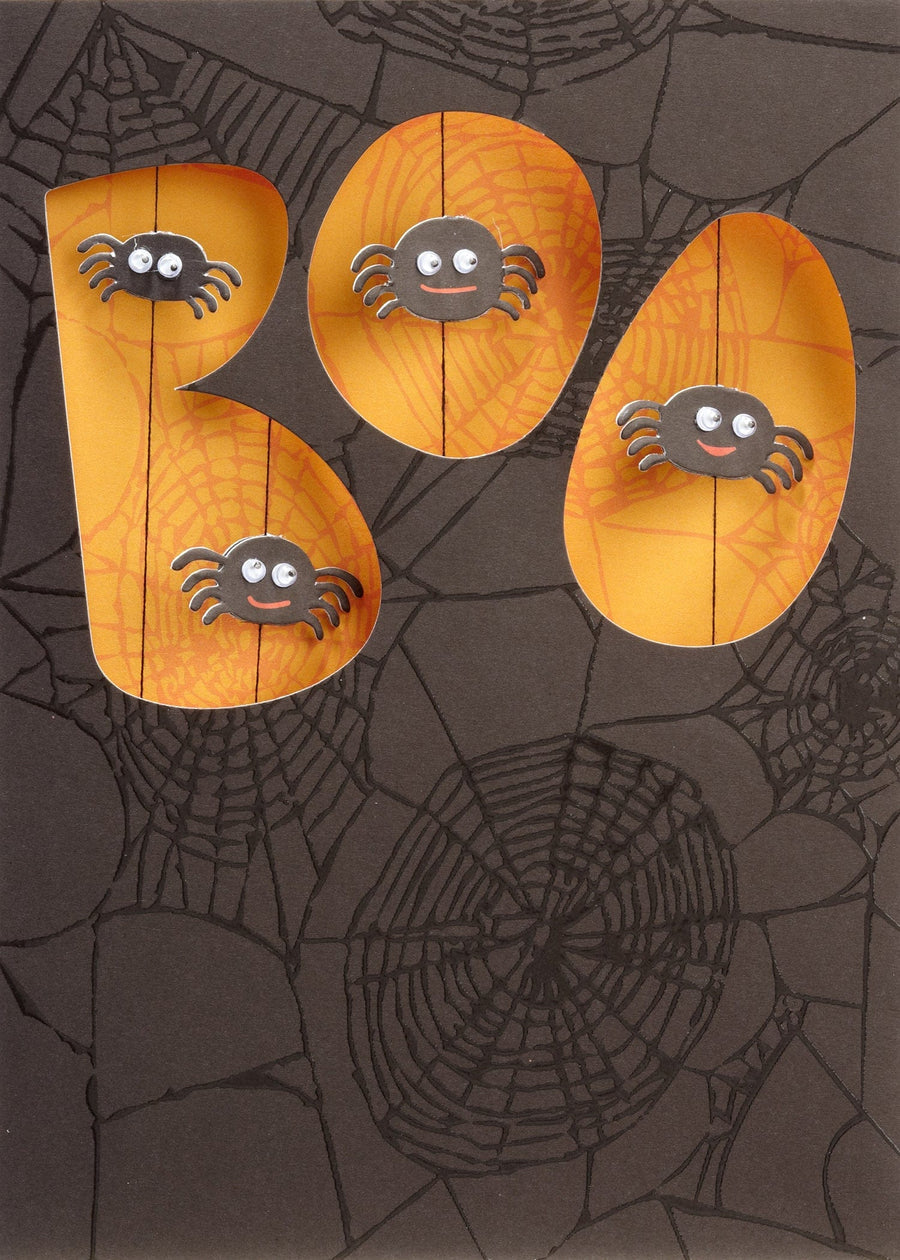 Design Design card Boo Spider Spinners Card