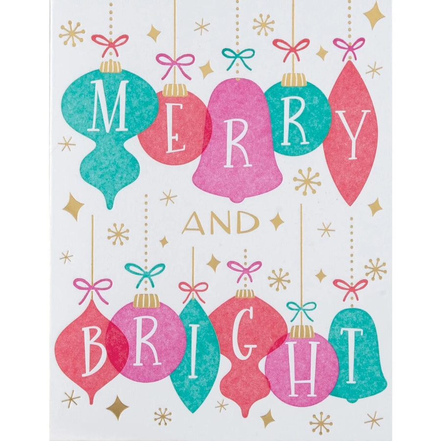 Design Design Card Bright Ornaments Christmas Card