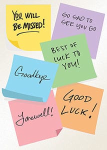 Design Design Card Goodbye Sticky Notes