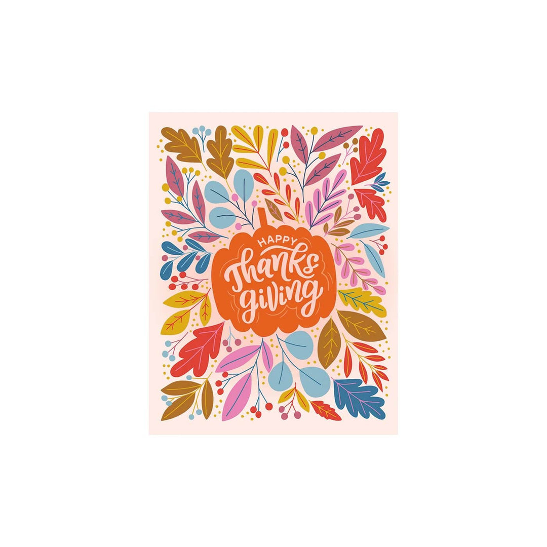 Design Design Card Happy Fall Leaves Thanksgiving Card