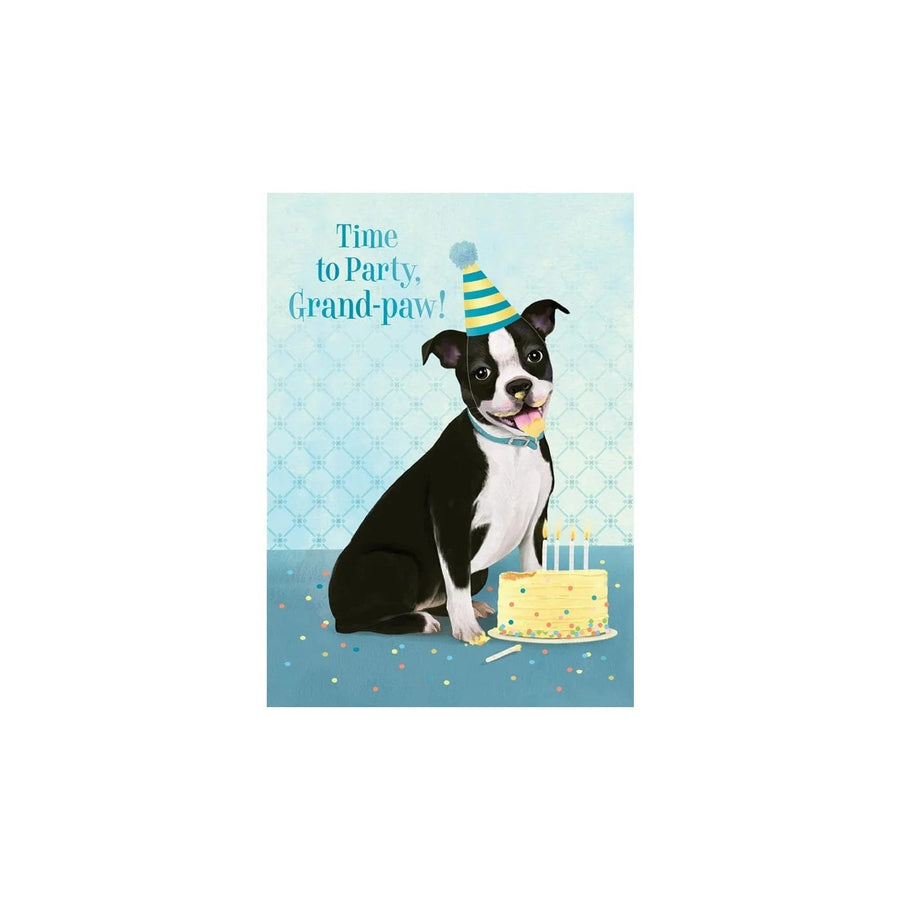 Design Design Card Photo Dog With Cake