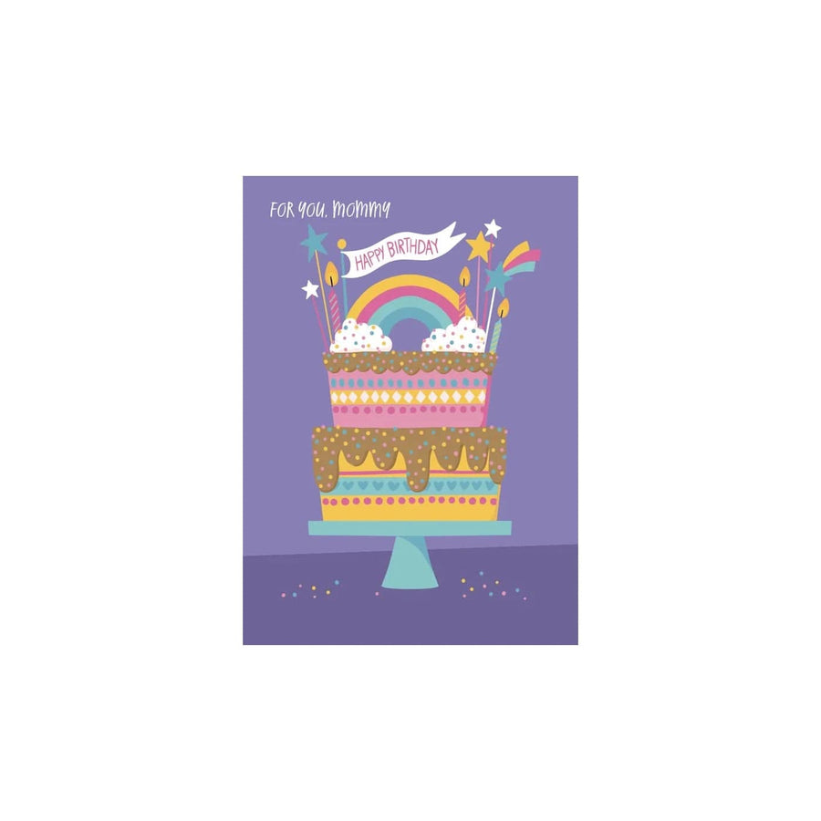Design Design Card Pretty Rainbow Cake